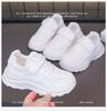 Children's Sports Shoes 2025 Spring and Autumn Girls' Little White Shoes Versatile Primary School Students' Leather Pure White Boys' Sports Shoes