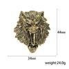 Rhinestone Tiger Head Brooches for Women Unisex Pearl Bear Pins Wolf Lapel Pins Banquet Party Backpack Gifts Jewelry Accessories