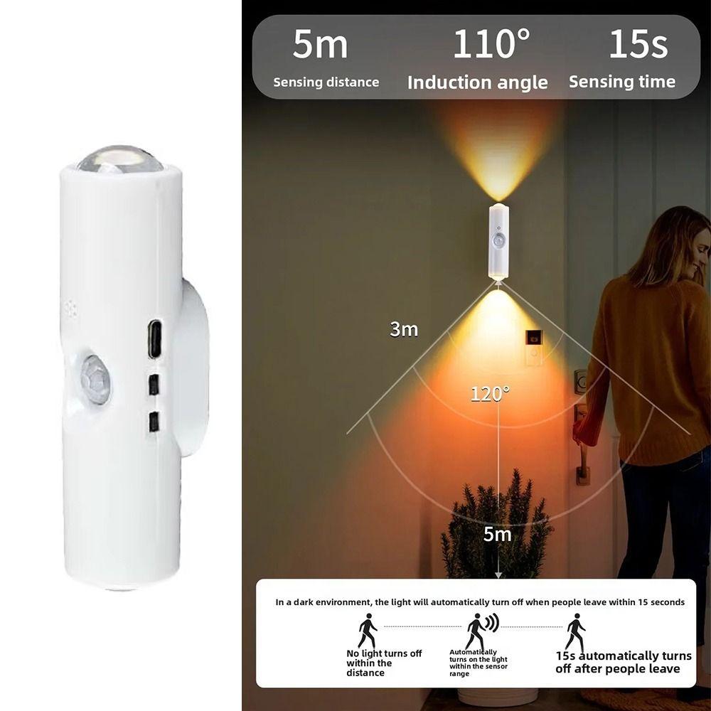 Wireless Sensor Night Light 3/7 Colors Changing RGB Gradient Wall Lamp Wall LED Lamp  Kitchen