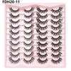 20 Pairs Faux Mink Lashes 3D Fluffy Natural Lashes Makeup False Eyelashes  Russian Strip Lashes Eyelash Extension