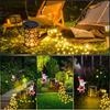 Solar Santa Watering Can with Lights Outdoor Decor Waterproof Solar Garden Lamp for Outdoor Pathway Yard Lawn Patio Christmas
