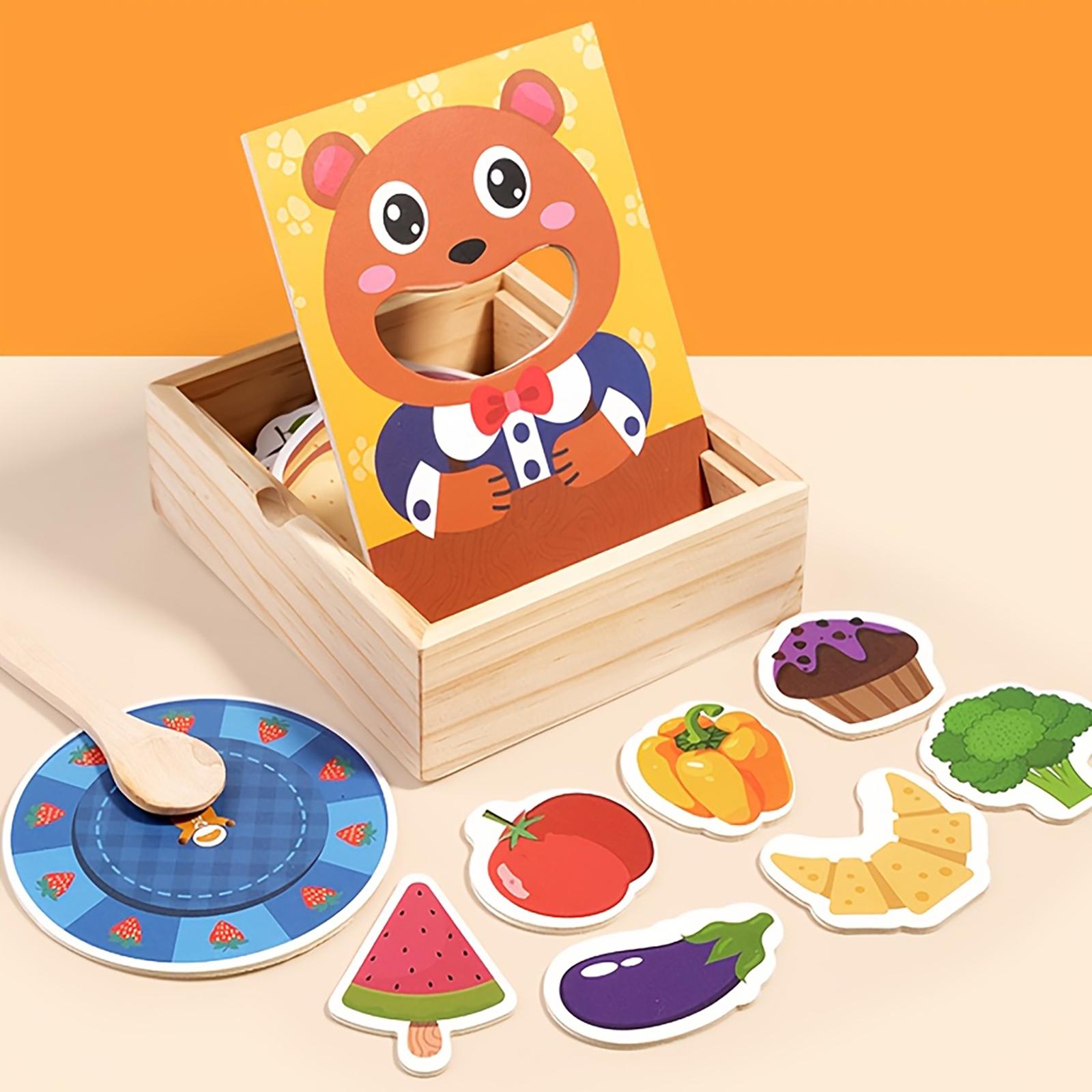 

Bear Feeding Game For Children Early Childhood Education Baby Fine Motor Training Toys One Size