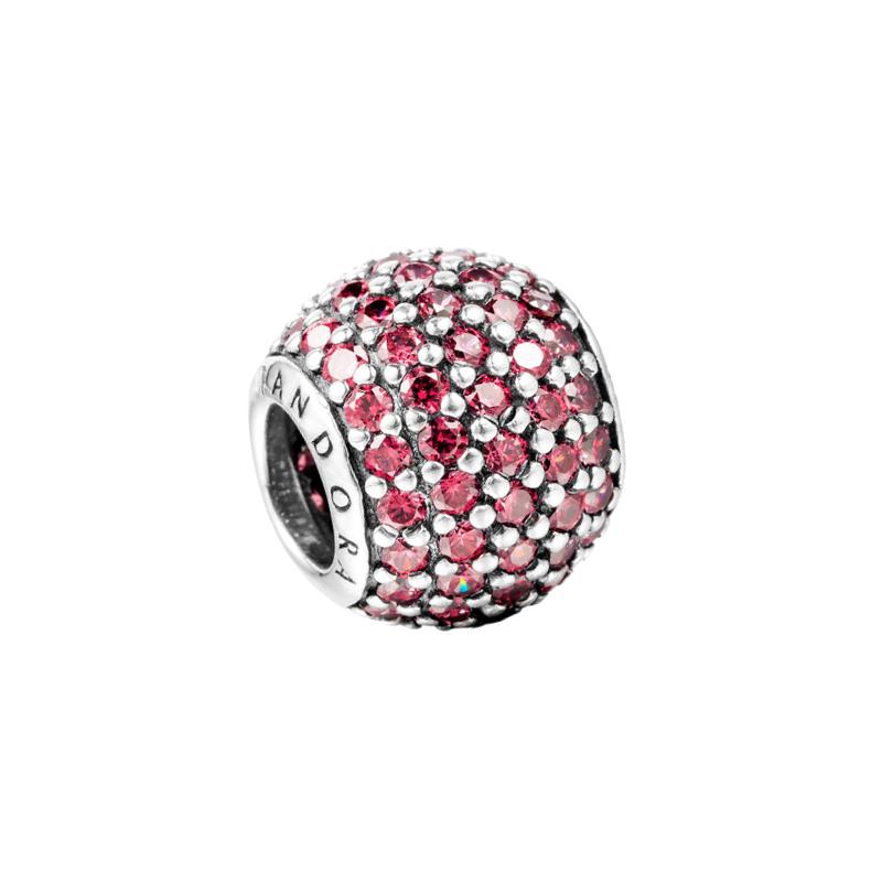 Pandora Funkelnder synthetischer Zirkonia-Anhänger Damen Rot 791051CZR