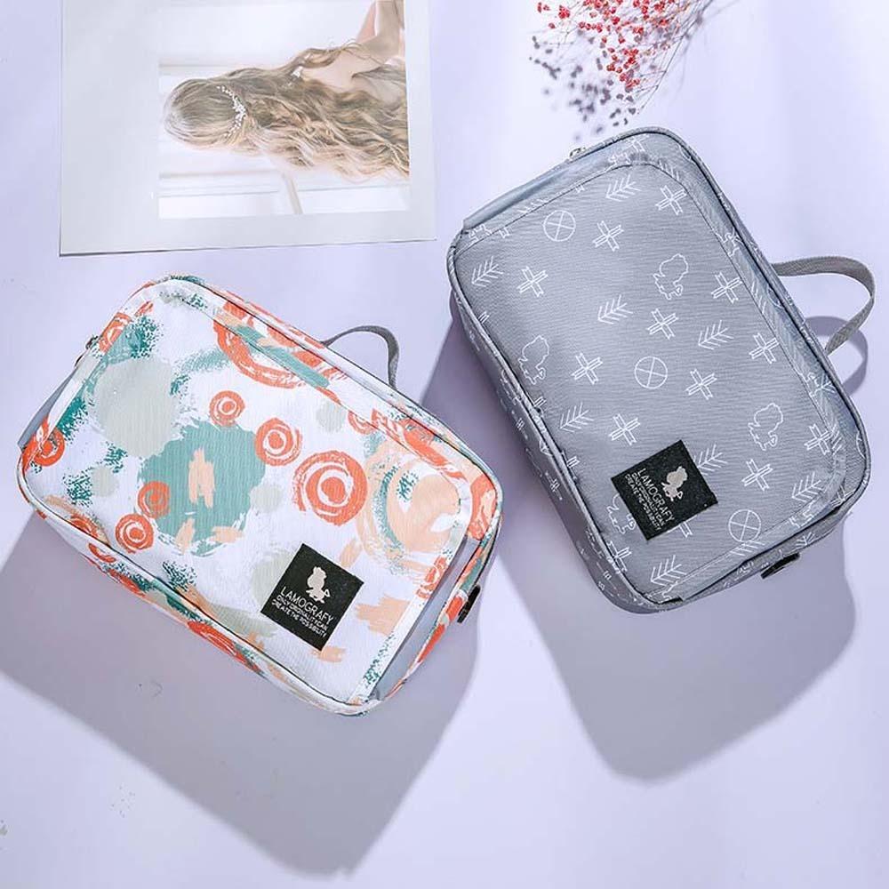 Soft Diaper Storage Bag Large Capacity Make Up Pouch Bag Cartoon Mommy Carriage Organizer Babies