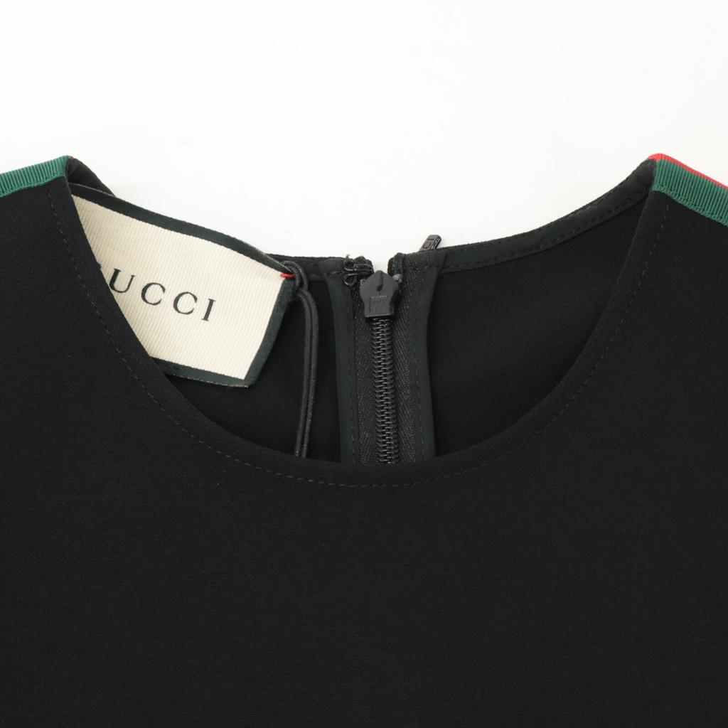 GUCCI 528977 2018 Black Stretch Viscose Tunic Dress dress 38 blackUsed