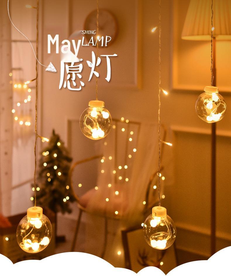 LED Fairy String Lights - Romantic Wishing Ball for Bedroom Decor