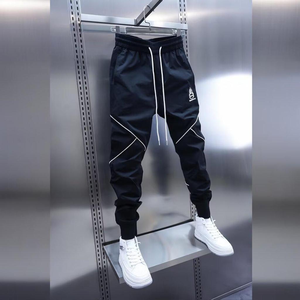 Pantalons Cargo Homme Printemps Blanc Hip Hop Décontracté Pantalons Homme Été Coupe Régulière Harajuku Pantalons Longs Street