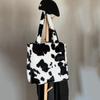 Retro Furry Portable Underarm Bag for Women Autumn and Winter New Leopard Large Capacity Western Style Unique One-Shoulder Messenger Bag