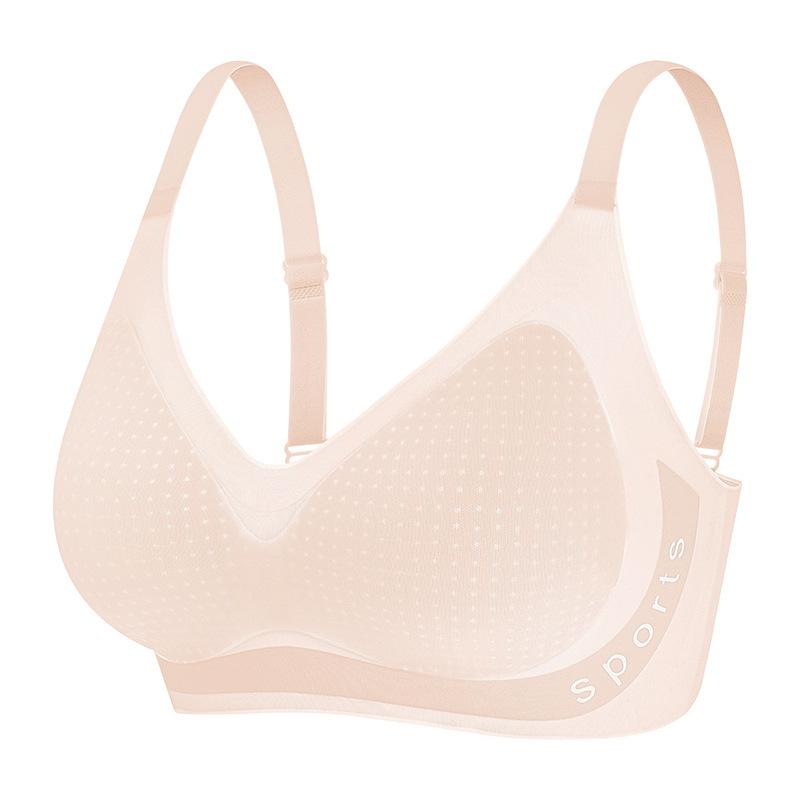 The Original Ultra-thin Ice Silk Seamless Underwear Is Cool for Girls In , with Big Breasts and Small Breasts Without Steel Rings.