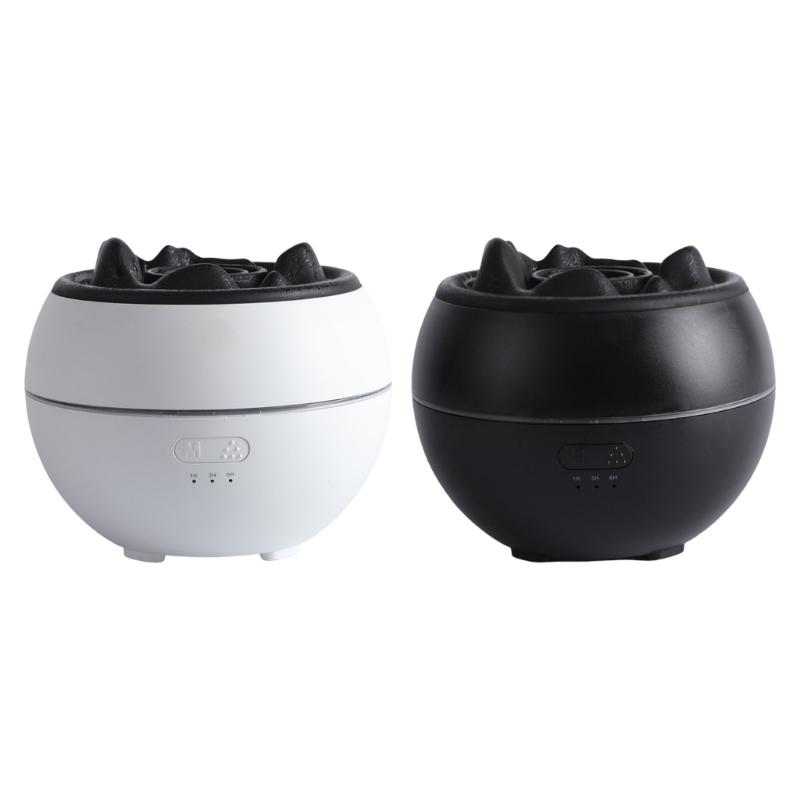 Salt Stone Flame Cracked Design Humidifier Scent Diffuser Air Purifier4 in 1 Multifunctional for Home Office