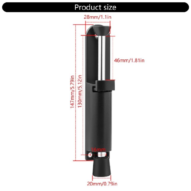 2Pieces Practical Telescopic Spring Door Stoppers With Soft Base for Securly Door Holding On Tile or Wood Floor