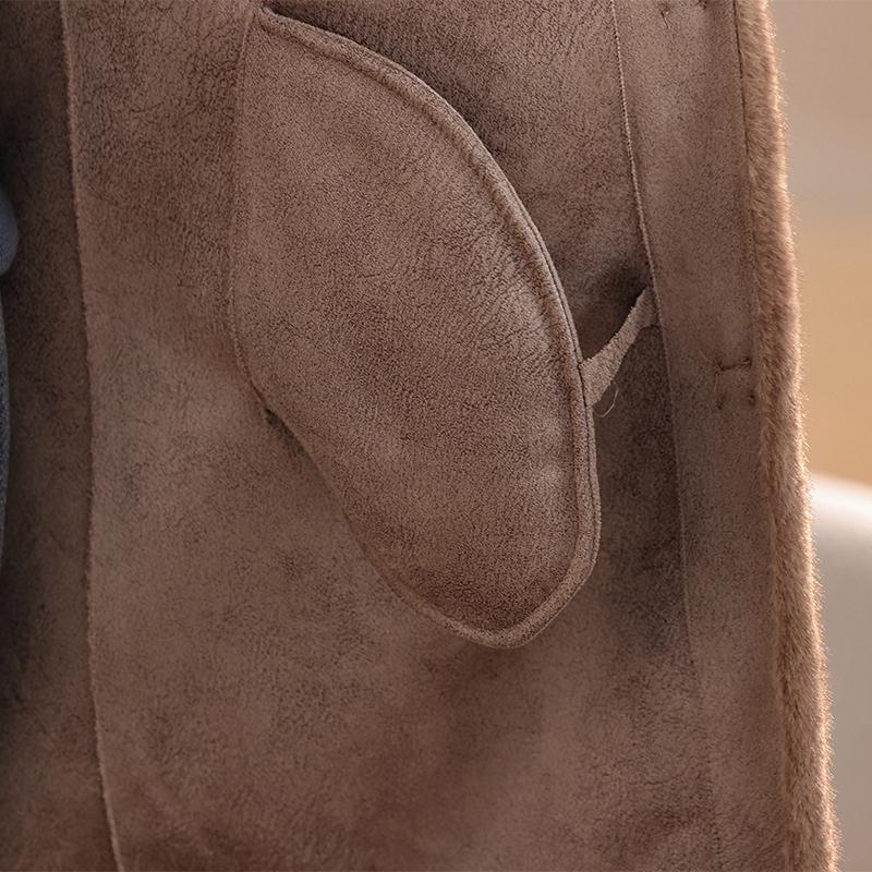 Luxurious Winter Faux Fur Jackets for Women Thick Warm Outerwears Elegant Middle-aged Women's Fur Coat