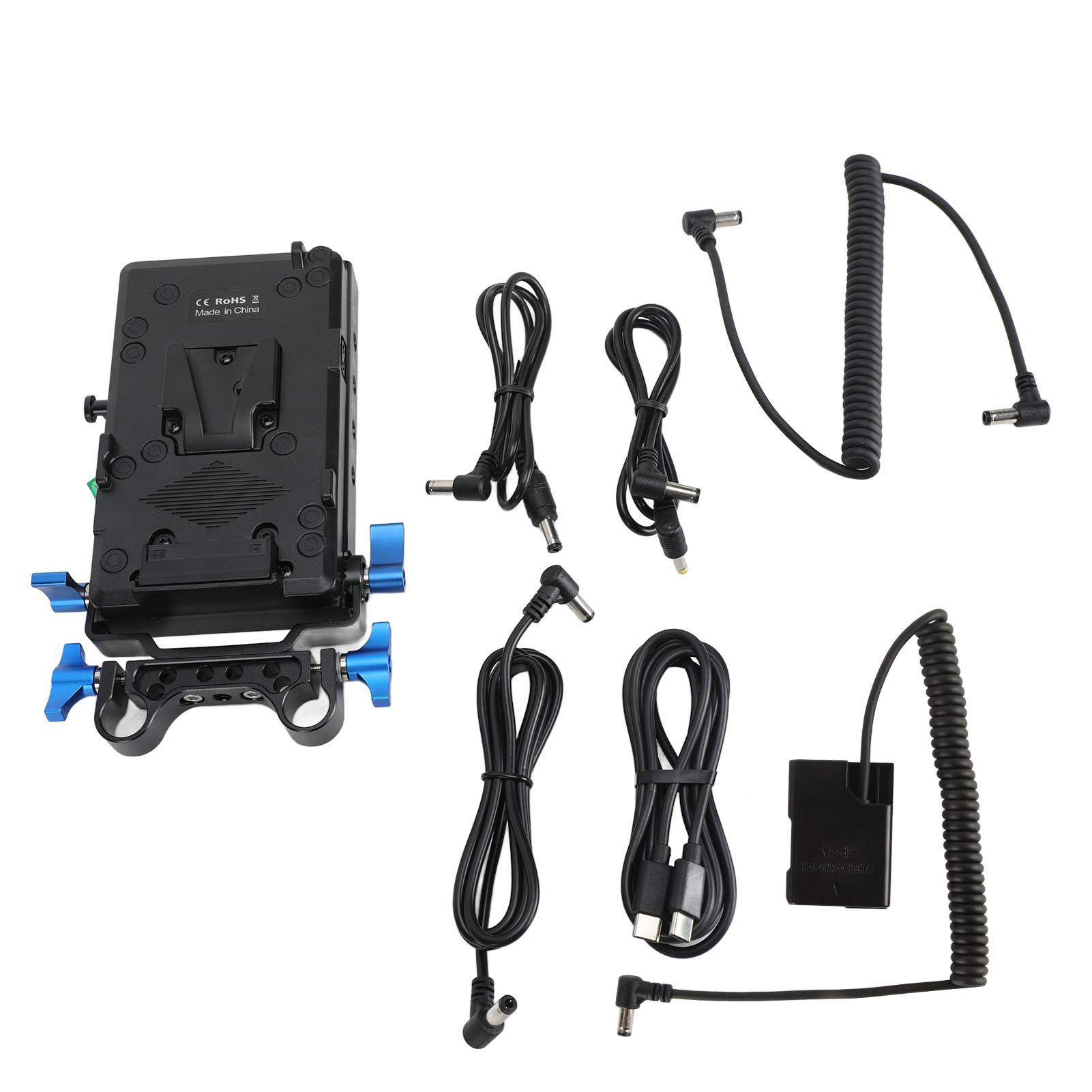 

Внешняя пластина для крепления батареи V-mount с фиктивной батареей EN EL14, 15-миллиметровый стержневой зажим для Nikon D5500