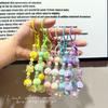 Pulseira Chaveiro Colorida Kawaii Decoração Tira de Pulso Anti-perda para Mulheres