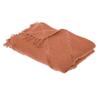 Inca Bedspread 130 X 180 Cm Terracotta Quilted Cotton