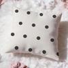 Polka Dots Cushion Cover Premium Comfort Reversible Pillow Cove Two in One Design for Any Room  Car Interior