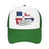 Unisex Dominican Republic Flag Map Trucker Cap Mesh Baseball Cap Snapback Caps Dad Hat Trucker Worker Cap Breathable Cap Summer