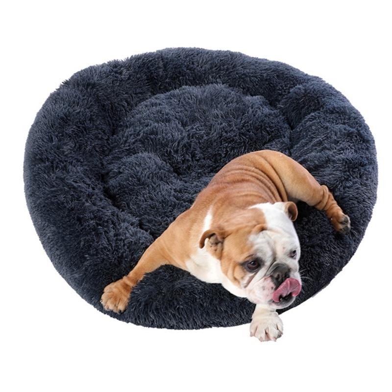 Cat Bed for Indoor Cat Winter Soft Round Sofa Bed Handmade for Small Kitten