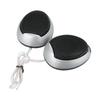 ACROPIX Car Speaker Tweeter Car Auto Speaker High Frequency Stereo Tweeter Silver Tone Plastic 68x53x25mm 2pcs