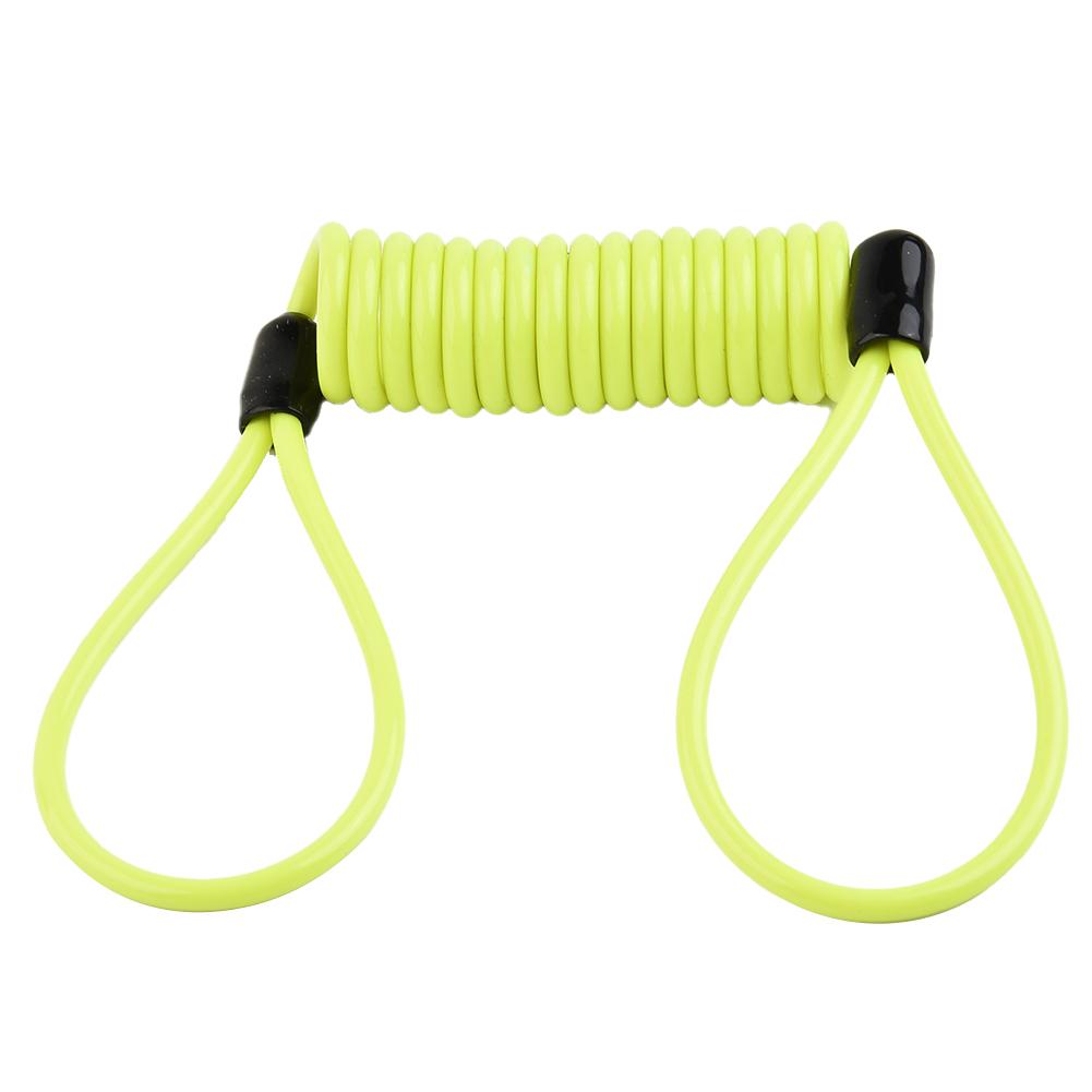 1.2m-Bike Spring Cable Lock Anti Theft Rope Alarm Disc Lock For MotorcycleBike Scooter Security Reminder Protection Accessories