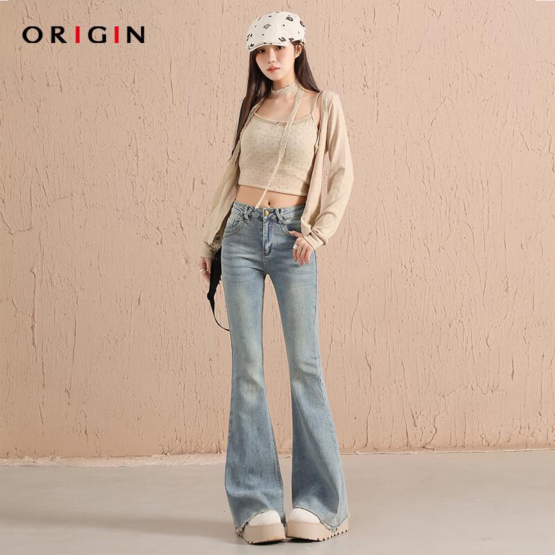 ORIGIN Women s High-Waisted Flare Jeans L