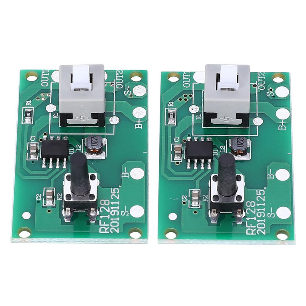 2Pcs Solar Lamp String Controller Module Circuit Board with 8 Kinds Light Mode and Switch 1.2V