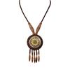 Handmade Braided Vintage Bohemia Necklace Women Nepal Jewelry Ethnic Leather Accessory