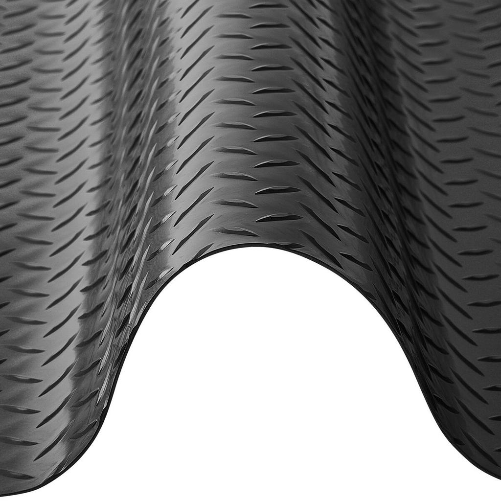 Garage Floor Roll, 1.2 x 3.05 m Garage Flooring Mat, 2.2 mm Thickened PVC Diamond Plate Floor Protector Mat with Double-sided Tape, Non-Slip, Easy to