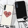 Korea Lovely Polka Dot Phone Case For Huawei P 8 9 10 20 30 40 50 Pro Lite Psmart Honor 10 Lite 70 Mate 20lite