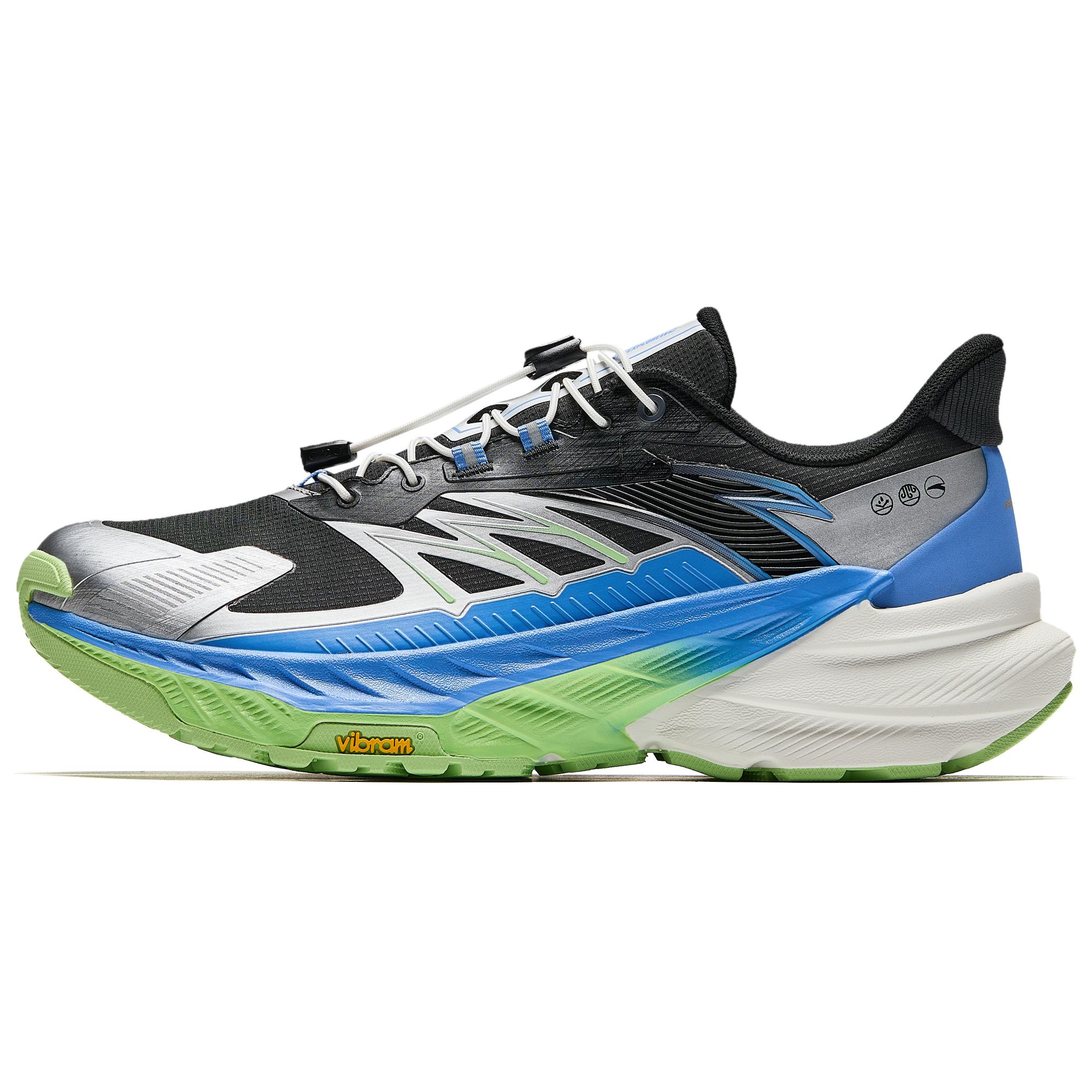 Anta Pg7 Travel 2 Men Black White Lightweight Cushioned Breathable Road Running Sneakers 912445587-3 39