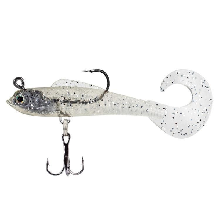 

Artificial Sinking Swimbait Curl Tail Jig Head Soft Baits Fishing Tackle Soft Swimbait Curl Tail Fish Baits with Hook