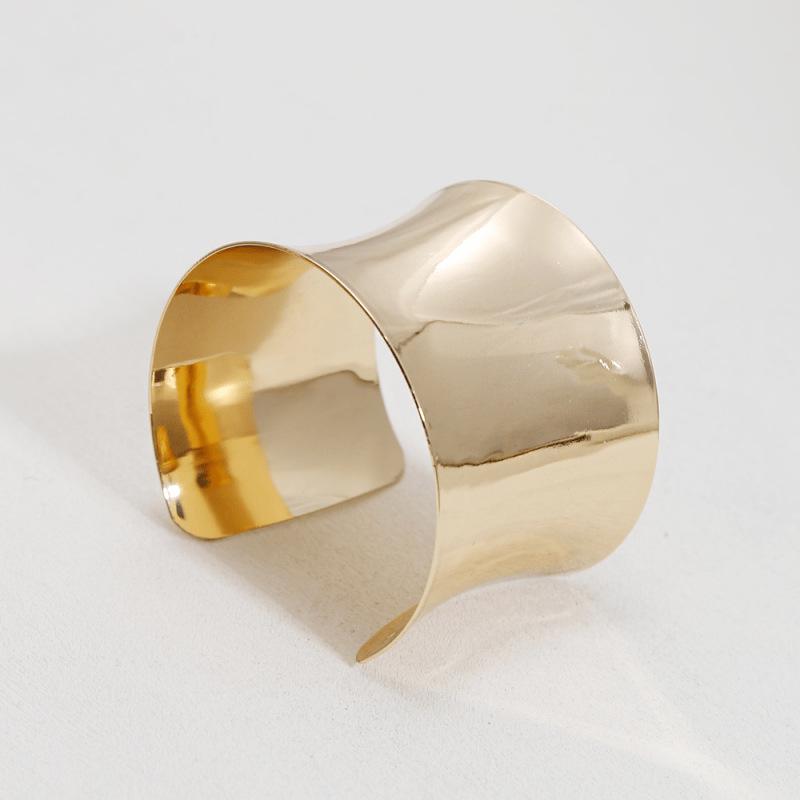 

Женский гладкий браслет с широким раскрытием: Европейский и американский хип-хоп стиль с персонализированным дизайном