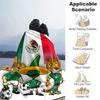 1pc Mexico Soccer Celebration Flannel Blanket Soft Warm Throw Blanket for Bedroom Living Room Bed Travel Camping Picnic Gift. MT7150190