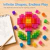 Transparent Magnetic Cubes Construction Toy Colorful Children's Educational Toy  Children
