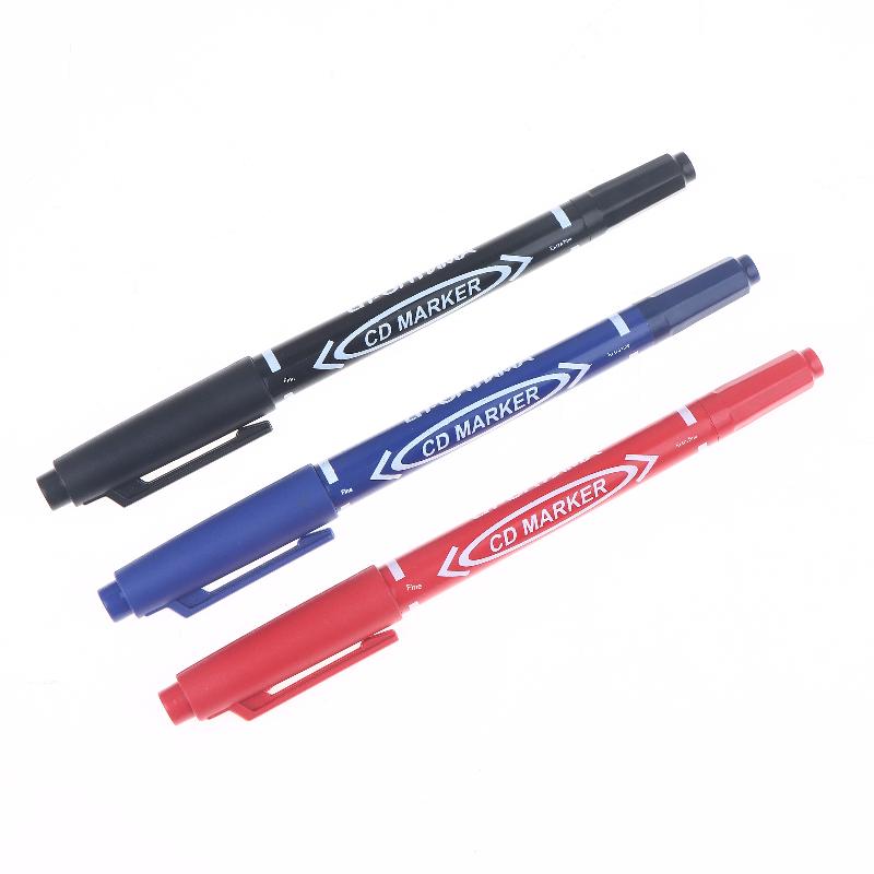 10Pcs/Set Double-Tip Permanent Paint Marker Pens Ink Not Erasable For Plastic Wood Stone Metal Glass Doodling Marking Graffiti