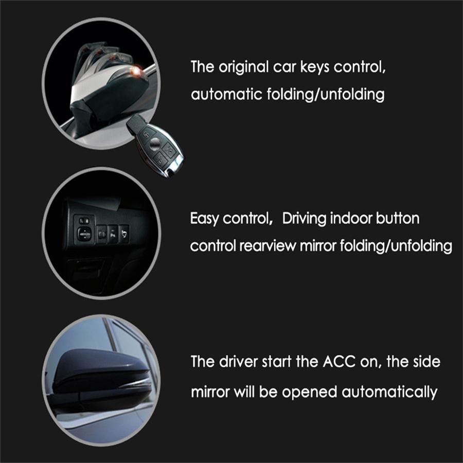 Car Intelligent Side Mirror Rear View Mirror Lock Folding Closer System Modules