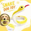 Flexible Shiny Snake Pet Toy for Dogs Interactive Plush Animal Shape Durable Chew Toy with Movable Body for Play and Exercise