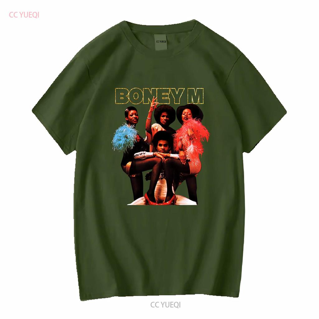 Boney M Daddy Cool Nero Taglia dalla S alla 5XL Maglietta QQ1091 vintage Lavata grafica moda Comoda Elegante streetwear uomo