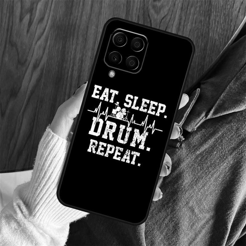 Drum Drumming Drummer Case For Samsung Galaxy M06 M16 M36 M56 M33 M15 M55 M31 M13 M12 M14 M53 M32 M52 M35 M34 M54