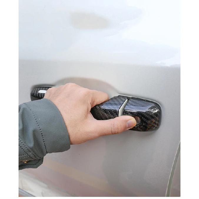 Carbon Fiber Door Handle Cover for Lexus GX GX460 J150 LC150 2010~ Luxurious Car Accessories Styling Stickers Trim 2011 2012