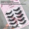 3D Silk Fiber Eyelash Extension Thick Cross Voluminous Lashes Woman's Fashion False Eyelashes