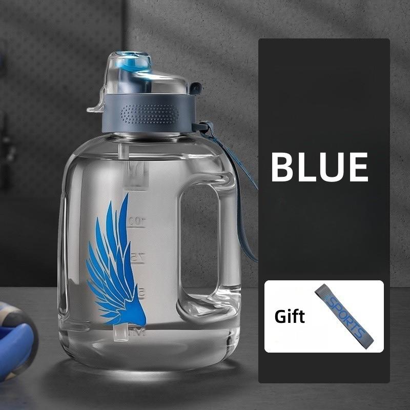 

1,7 л/2,7 л/4 л/5 л Портативная бутылка-соломинка большой емкости «Большой живот», термостойкая, для занятий спортом на открытом воздухе и фитнесом, стакан для воды, тонна ведро 2.7L серый