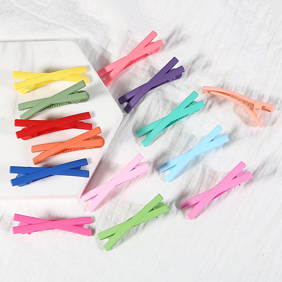 

Заколки для волос квадратного размера ярких цветов, аксессуары для волос