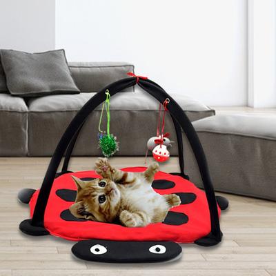 Alfombra de juego para gatos, multifuncional, plegable, cómoda, transpirable, lavable, ultra suave, universal, 4