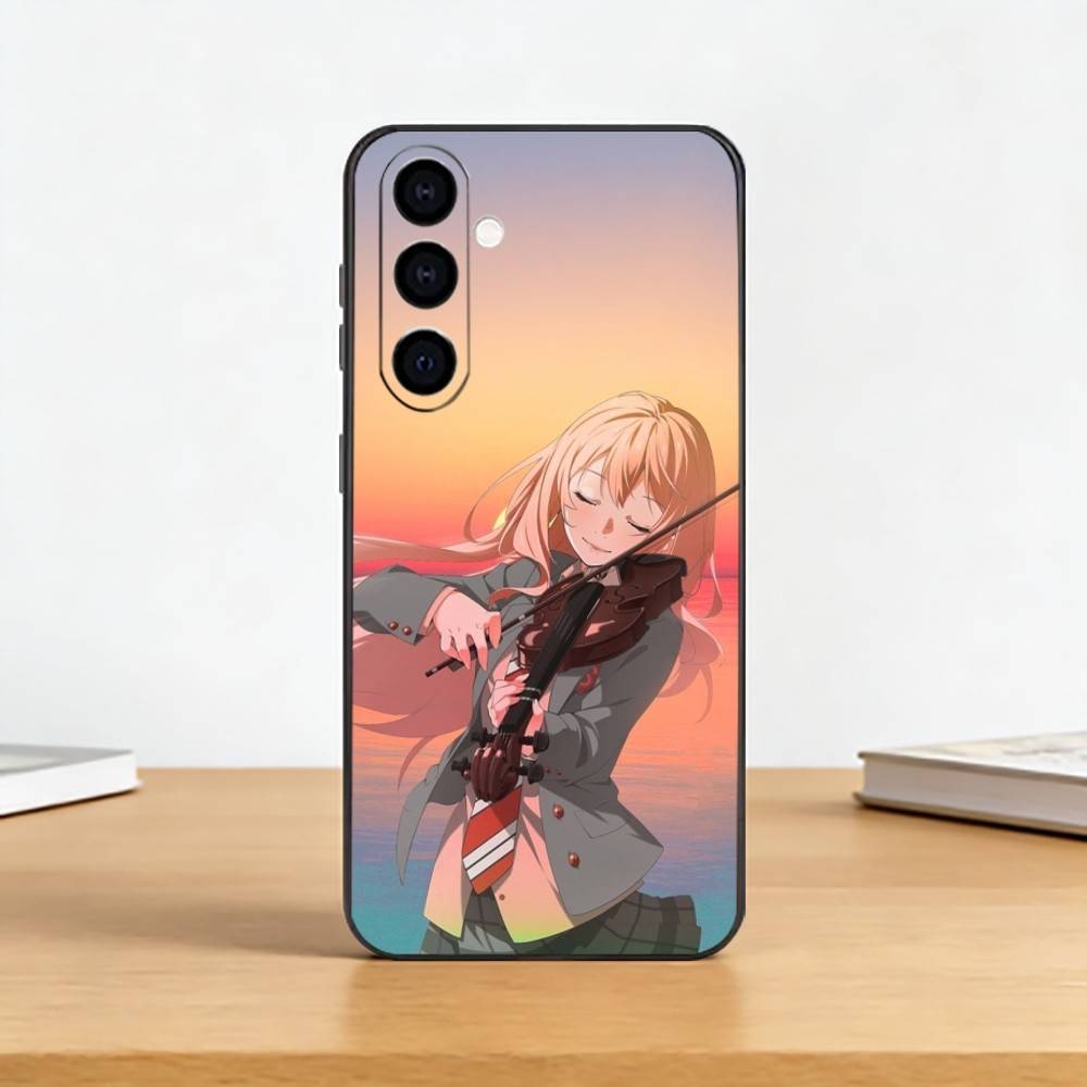 Anime Beyond the Boundary Phone Case For Samsung Galaxy A73,A72,A71,A70,A53,A52,A51,Others Soft Black Cover