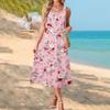 Womens Maxi Dress Floral Maxi Dress Boho Maxi Dress Long Dresses for Women Sleeveless Summer Maxi Dress for Older Women