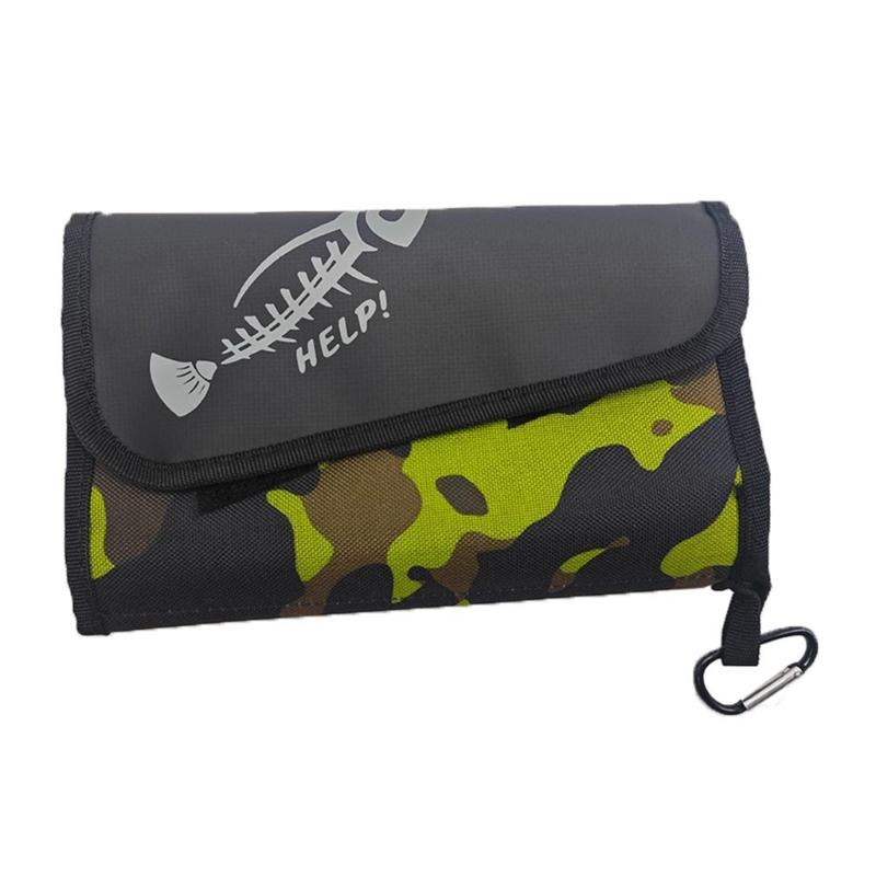 Fishing Lures Bag Waterproof Fishing Lures Storage Wallet Fishing Tackle Bag with PVC Bag Soft Baits Case for Outdoor