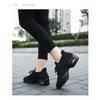 JMXD Women Shoes Flyknit Platform Dance Sneakers Air Cushion Casual Shoes Fashion Height Increasing Comfortable Trendy Walking Trainers