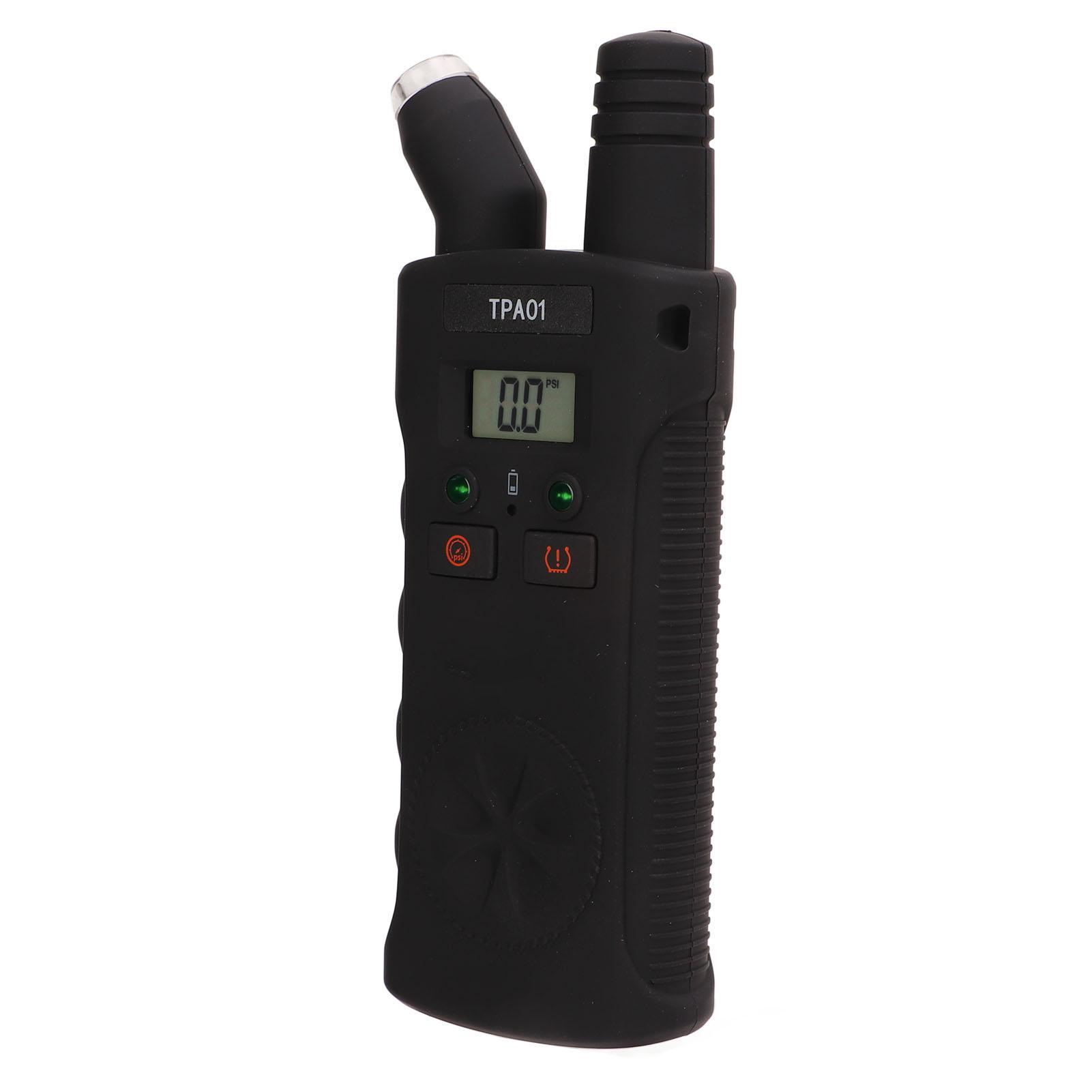 

Цифровой манометр для шин 2 в 1, инструмент для повторного обучения TPMS, 4 диапазона настроек, автоматическое выключение, замена для