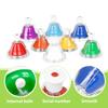 8Pcs Educational Music Toy for Toddlers Children Gift Desk Bells for Kids 8 Notes Colorful Hand Bells Set